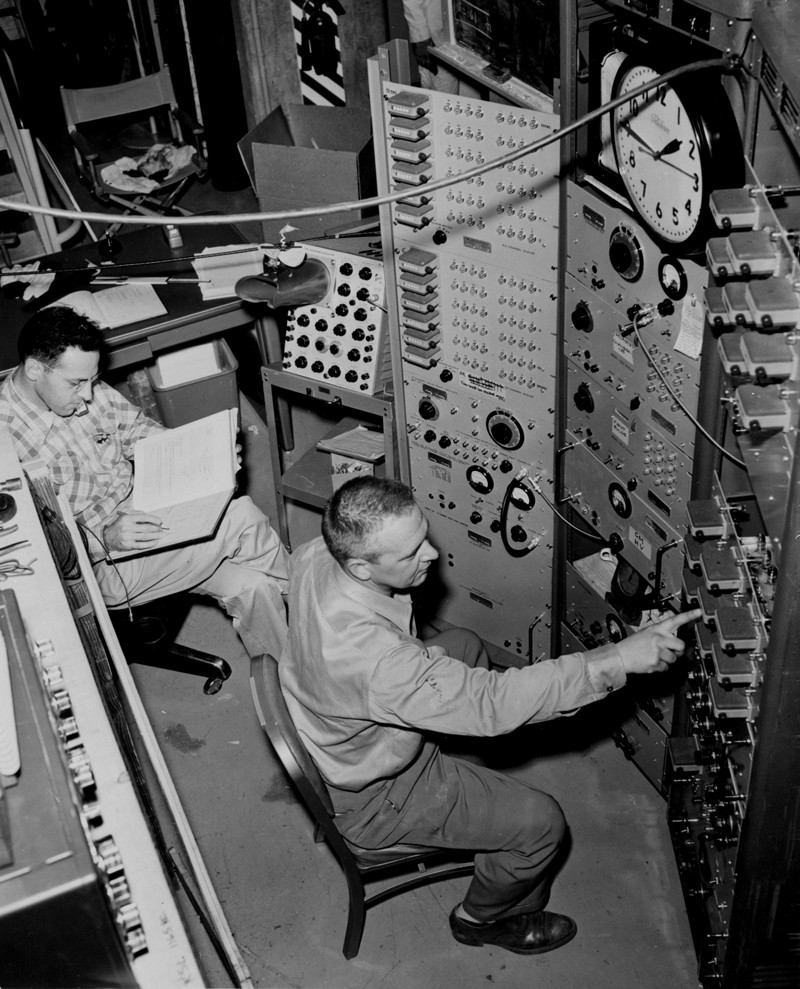Fred Reines and Clyde Cowan, whose experiment first detected the elusive neutrino.