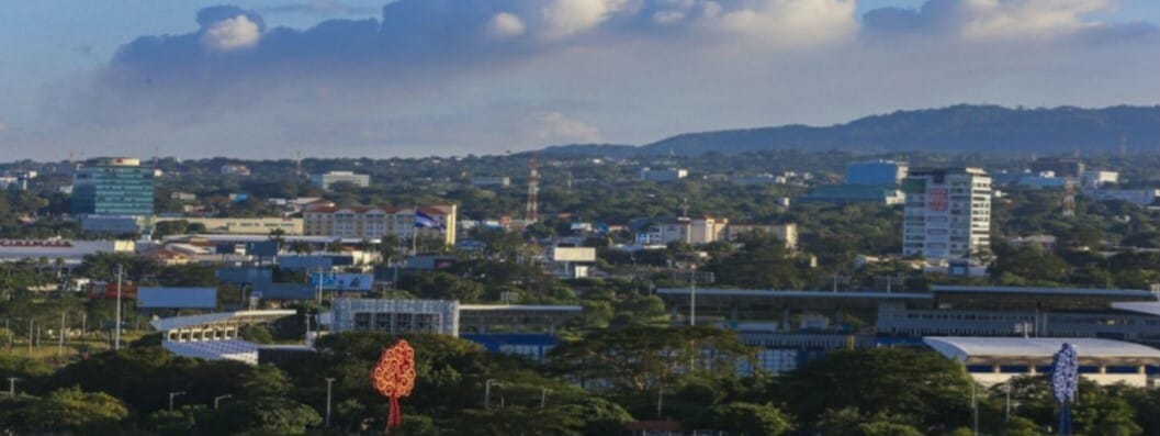 Managua, the capital and largest city of Nicaragua, on the shore of its own lake. Fixed as the capital to end the rivalry between Leon and Granada, it is the political and economic heart of the country.