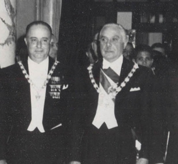 President Anastasio Somoza Garcia, left, founder of the dynasty that ruled Nicaragua as dictators from 1936 until the Sandinista revolution overthrew his son in 1979.