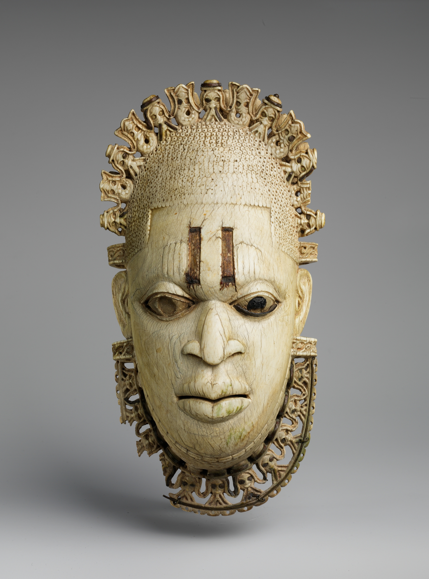 A royal ivory mask from the Kingdom of Benin, one of Nigeria's most celebrated works of art. Credit: Edo people (CC0).