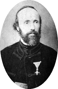 Tesla's father, Milutin, an Orthodox priest in the village of Smiljan.