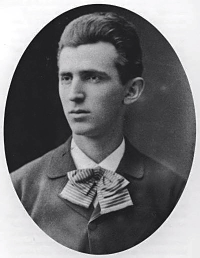 Tesla aged 23, around 1879.