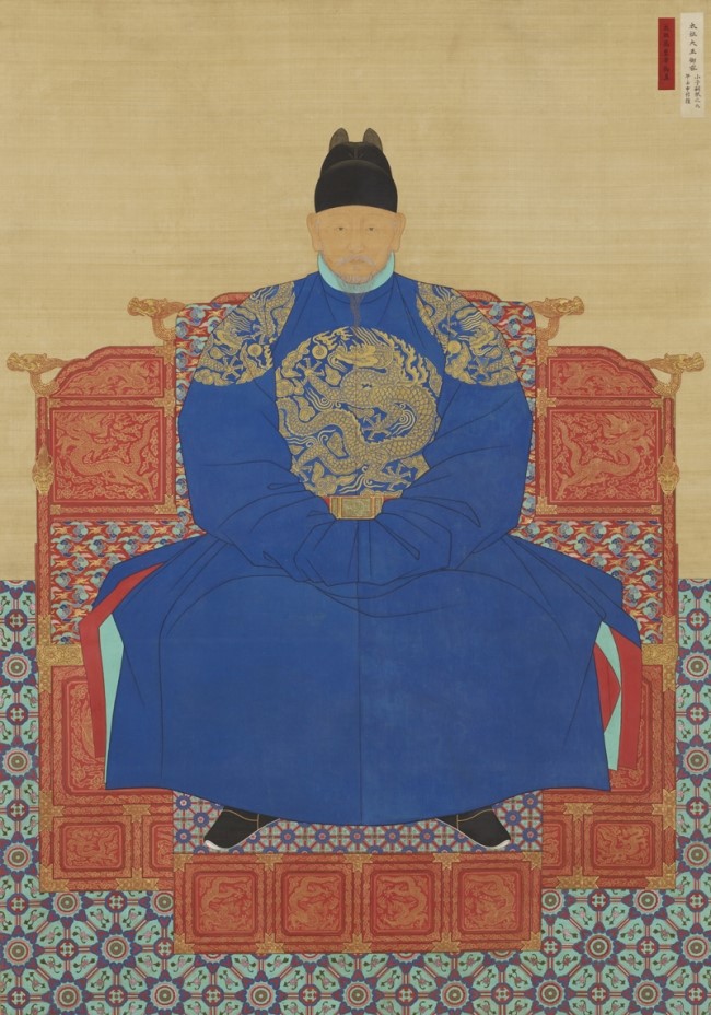 A portrait of King Taejo, founder of the Joseon dynasty that long ruled a unified Korea. Credit: Jo Jung-muk(?-?), Pak Gijun(?-?), Baek Eunbae(1820-?), Yu Suk(1827-1873) (Public domain).