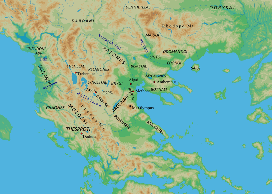 A map of the tribal peoples of the southern Balkans in antiquity. The region was home to the kingdom of Paeonia and lay within the wider ancient world of Macedon, a heritage the modern country holds dear.