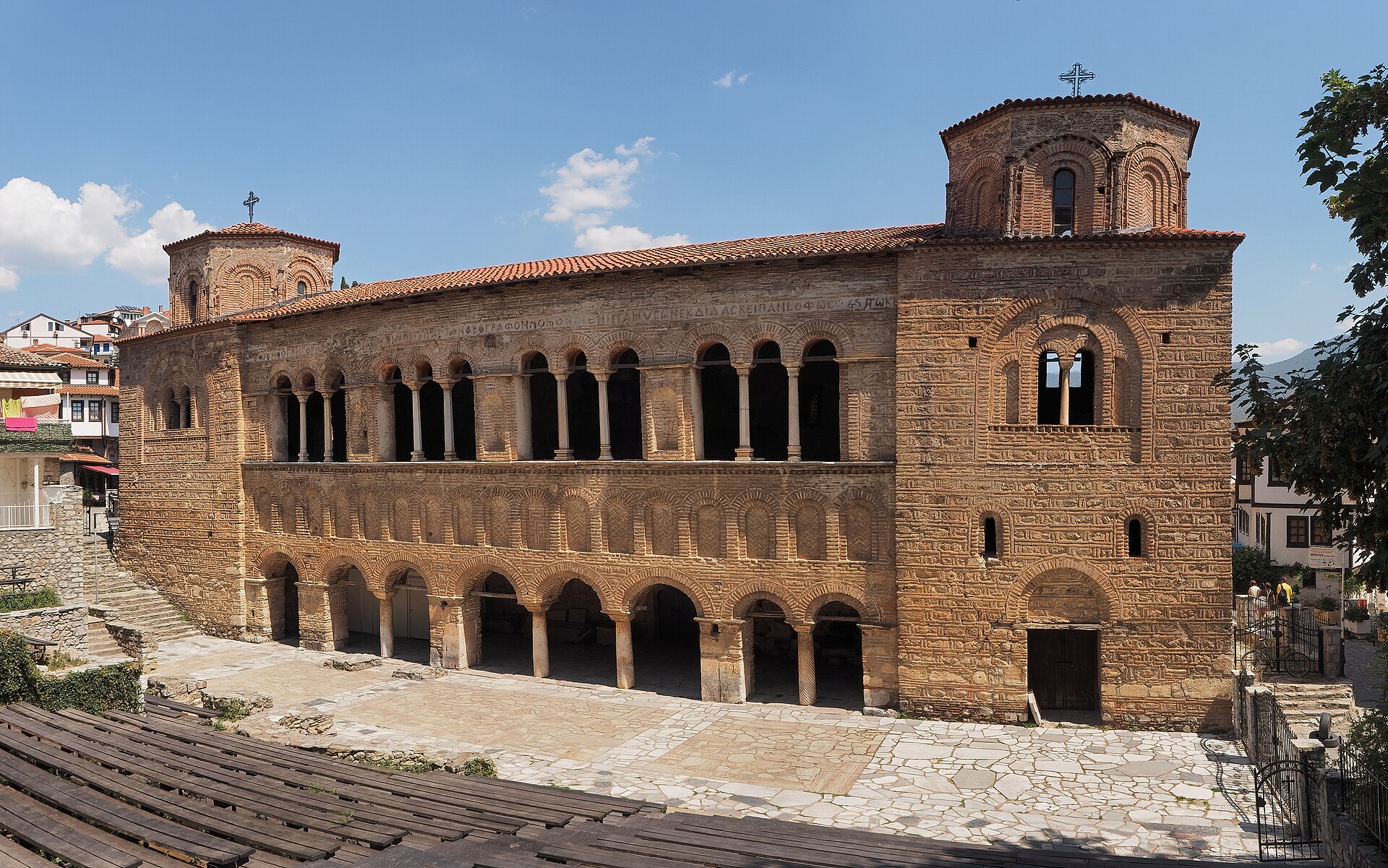 The church of St Sophia in Ohrid. On the shores of its ancient lake, Ohrid became one of the great centres of Slavic Christianity and learning, a beacon of Orthodox faith and culture.