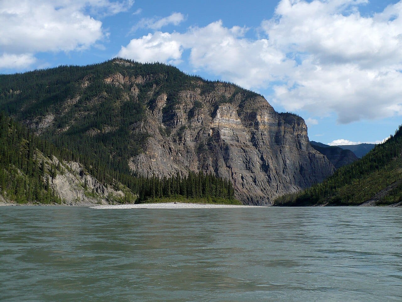 The Third Canyon of the South Nahanni River in Nahanni National Park. The wild rivers and deep canyons of the territory are among the most spectacular wilderness in North America.