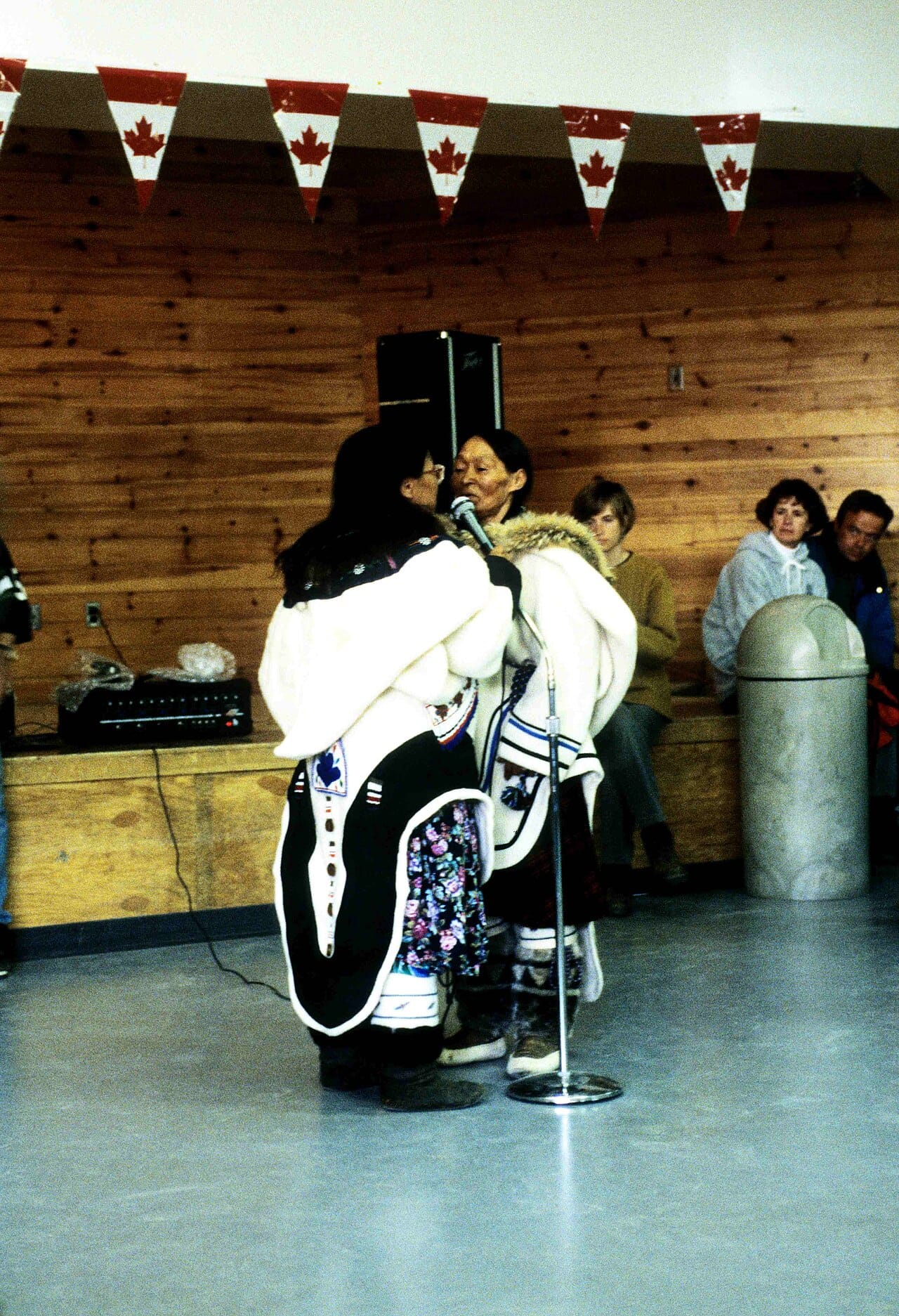 Inuit throat singing, a traditional vocal art performed between two women. Nunavut is the heartland of a living Inuit culture that also includes drum dancing, carving, and storytelling.