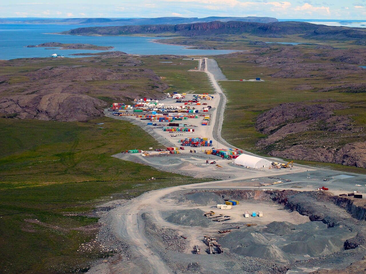 A gold mine in the tundra of Nunavut. Rich mineral deposits have brought mining to the territory, an important but debated source of jobs and revenue in a region with few roads.
