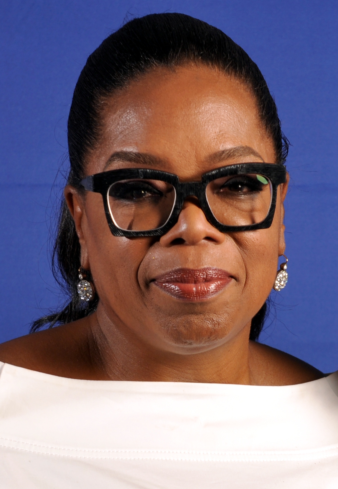 Winfrey meeting young women in South Africa, where she founded a leadership academy for girls.