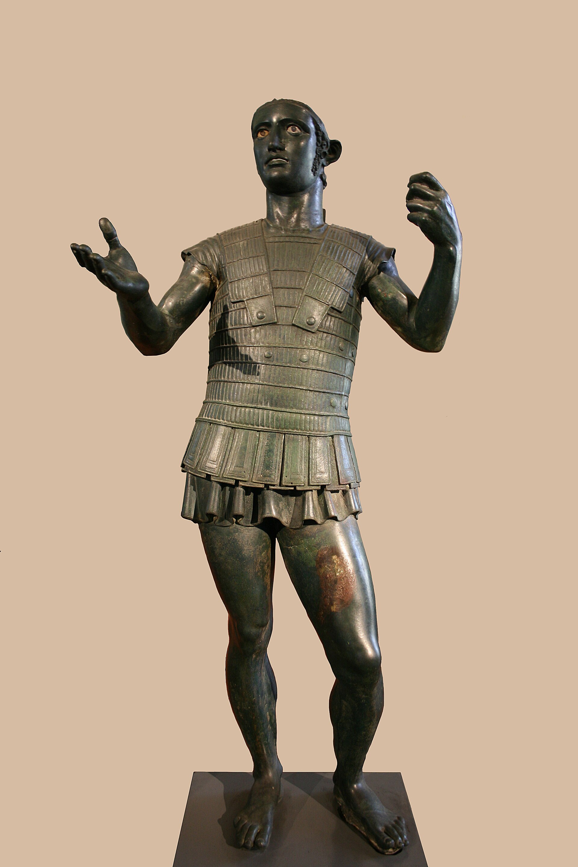 The Mars of Todi, a masterpiece of Etruscan bronze sculpture.