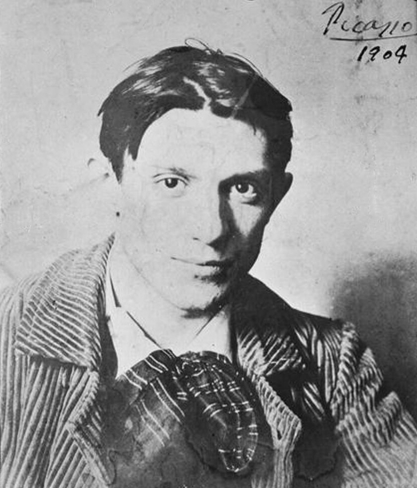 Picasso in 1904, during his early years in Paris.