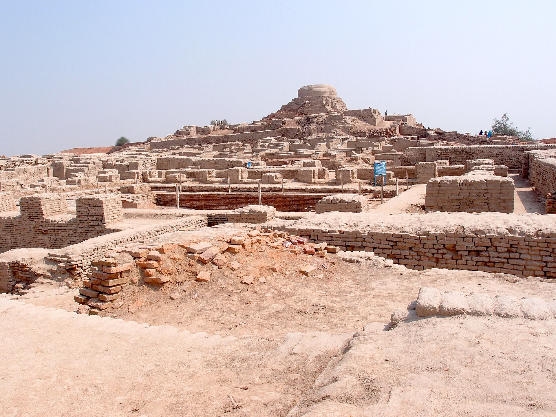 The ruins of Mohenjo-daro, one of the world's earliest cities, built by the Indus Valley Civilisation.