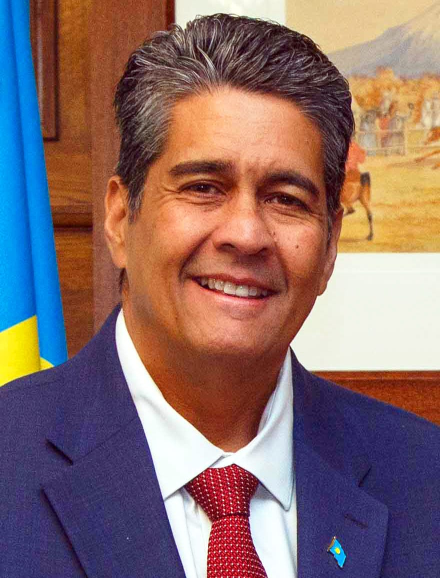 Surangel Whipps Jr., president of Palau. A staunch ally of the United States and one of the few world leaders to recognise Taiwan, he governs a small nation that has become strategically important in the contest for the Pacific.