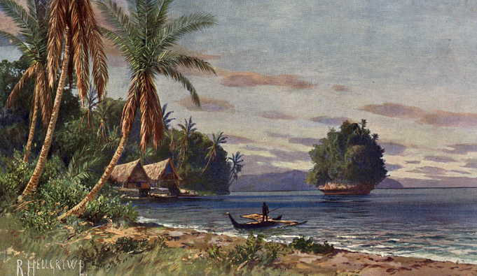 A traditional village in the Palau islands, reflecting the islands' enduring customs and way of life. Credit: Rudolf Hellgrewe (Public domain).