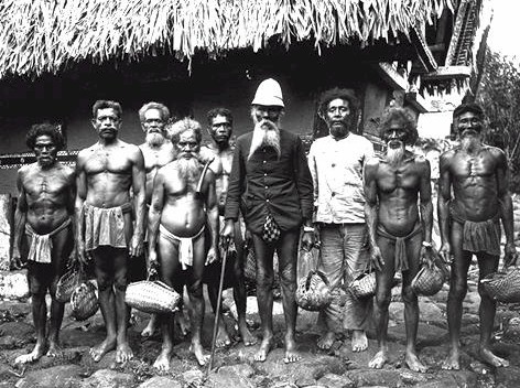 Palauan chiefs in 1915, from a traditional society organised around clans and inherited rank. Credit: Ryuzo Torii(1870-1953) (Public domain).