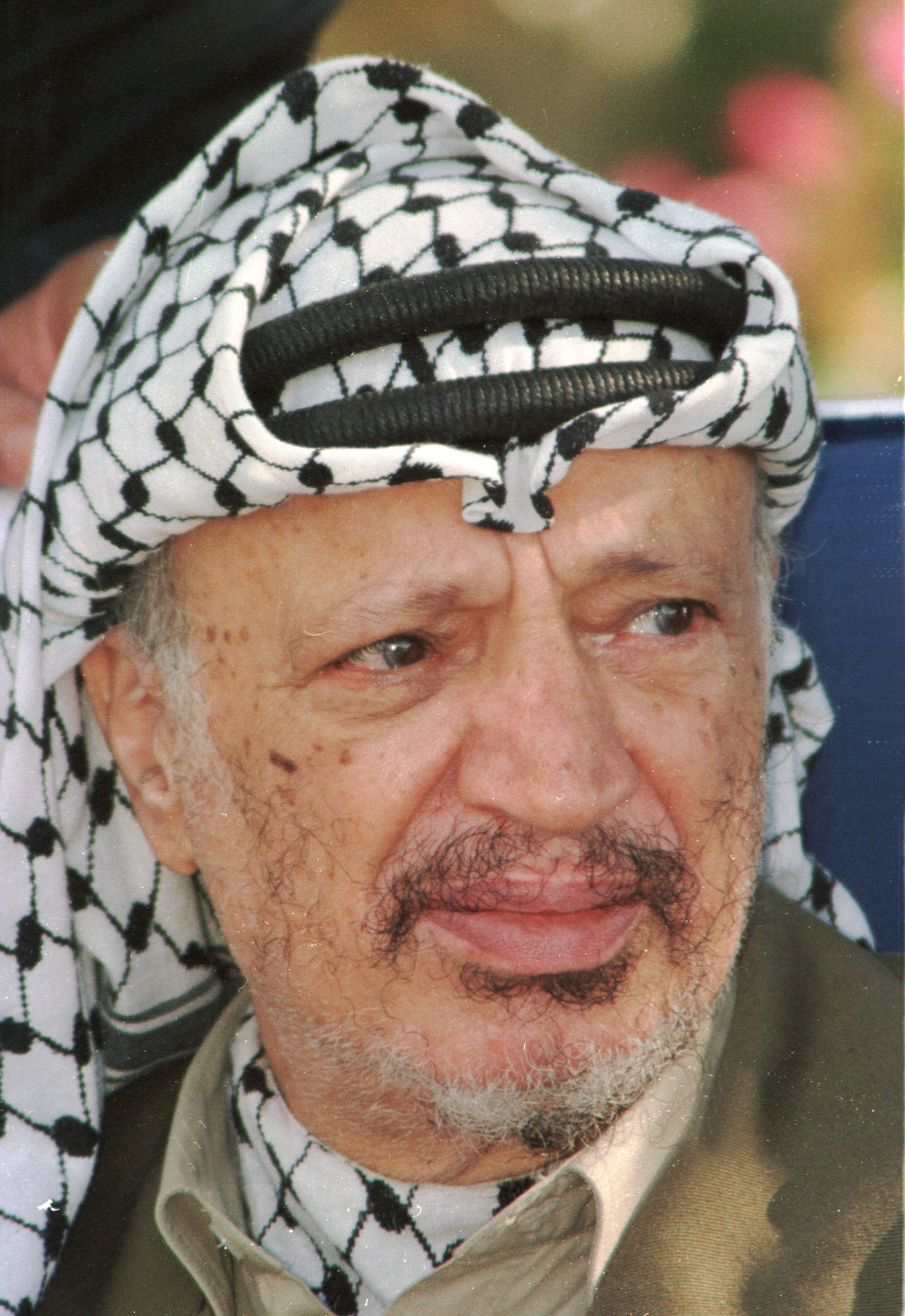 Yasser Arafat, the long-time leader of the Palestinian national movement and first president of the Palestinian Authority. Credit: Gideon Markowiz (CC BY 4.0).