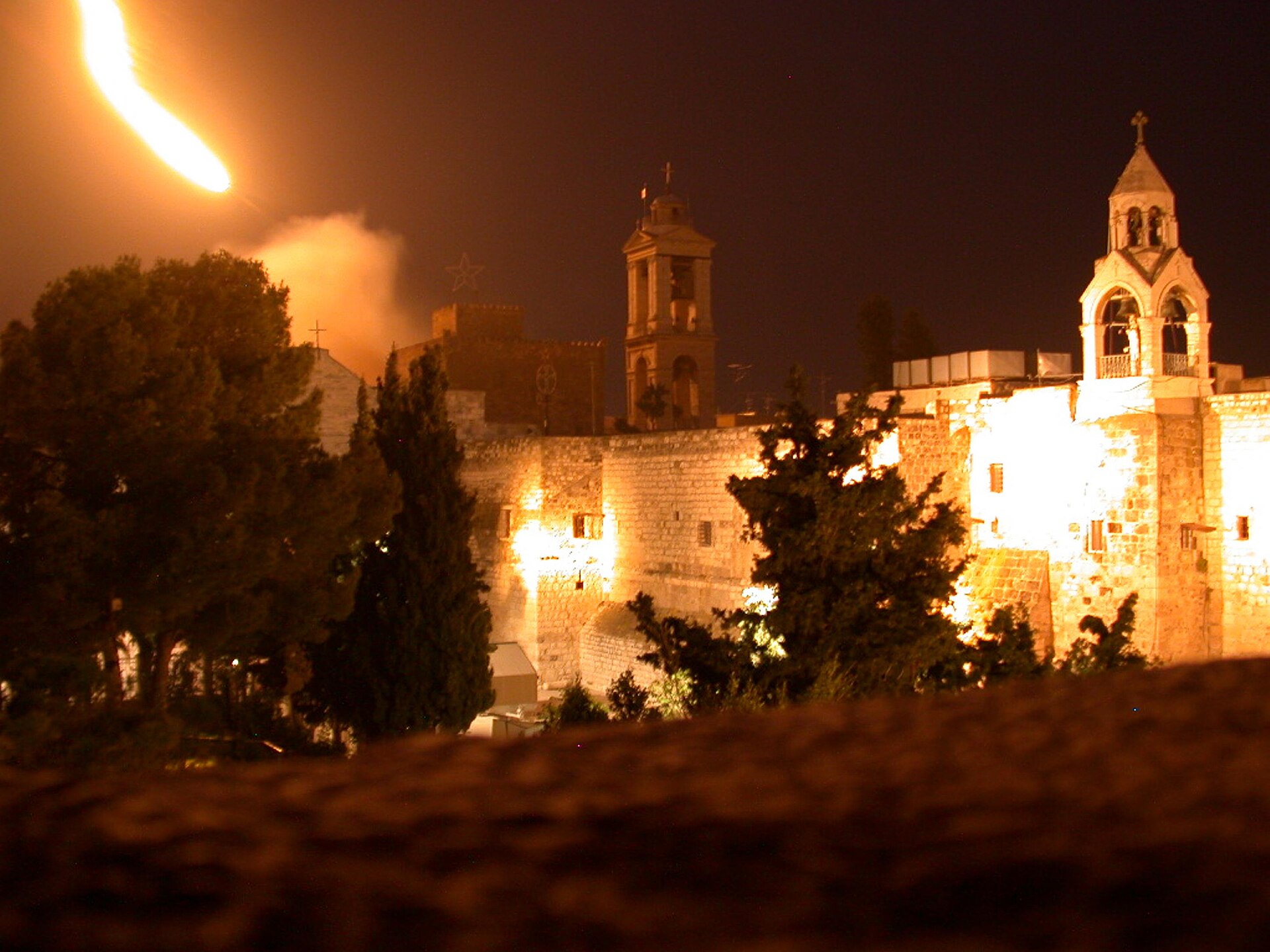 Israeli forces during Operation Defensive Shield in 2002, the reoccupation of West Bank cities during the Second Intifada. The Palestinian Authority's institutions were extensively damaged, and the separation barrier was begun in the same period.