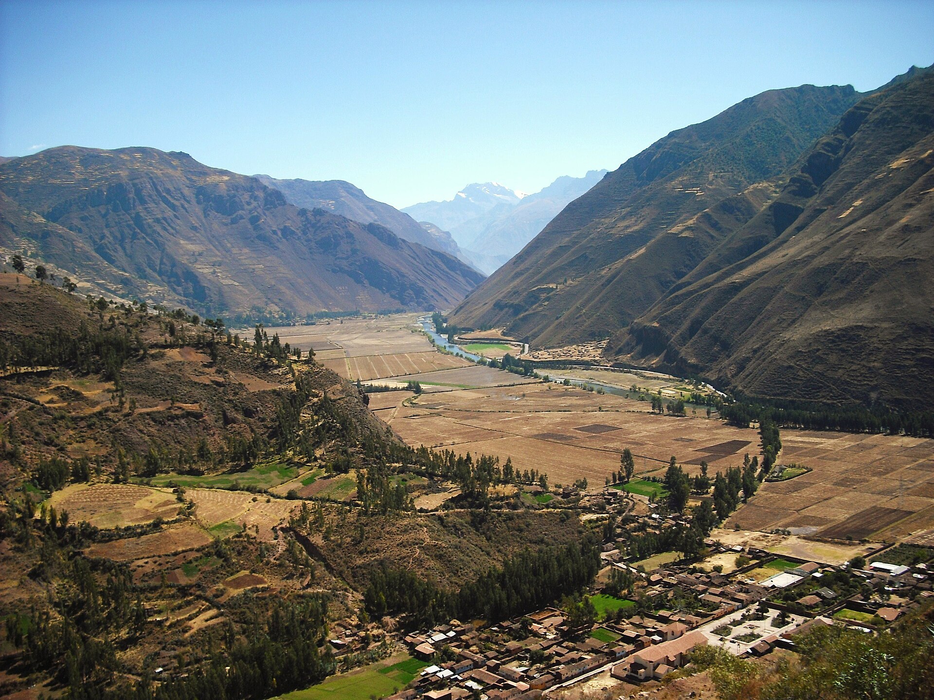 The Sacred Valley of the Andes near Cusco, the fertile heart of the old Inca world.