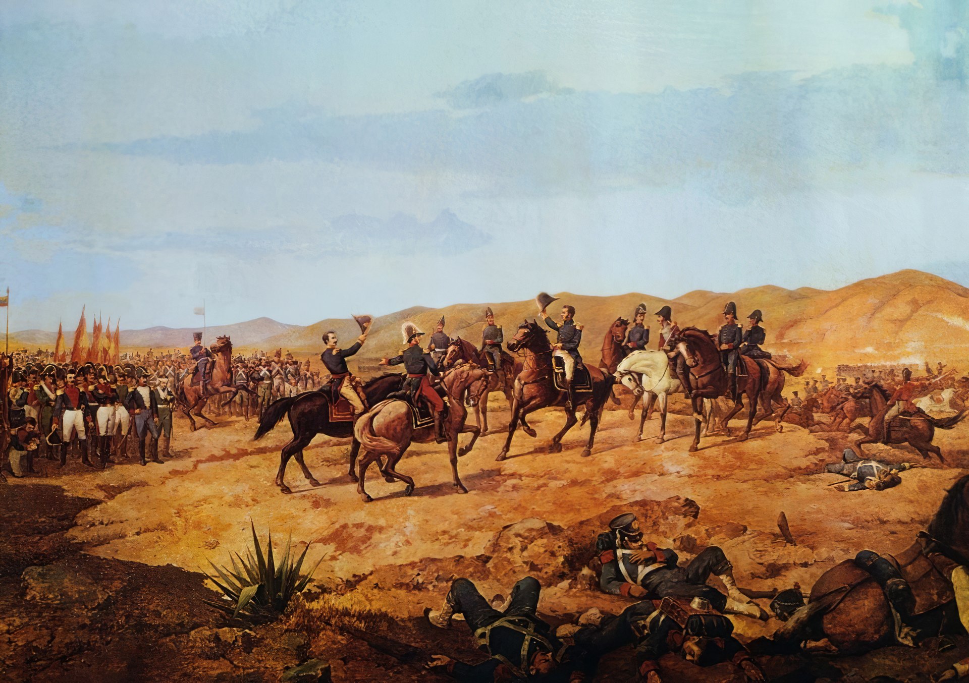 The Battle of Ayacucho in 1824, the victory that secured independence for Peru and much of South America.