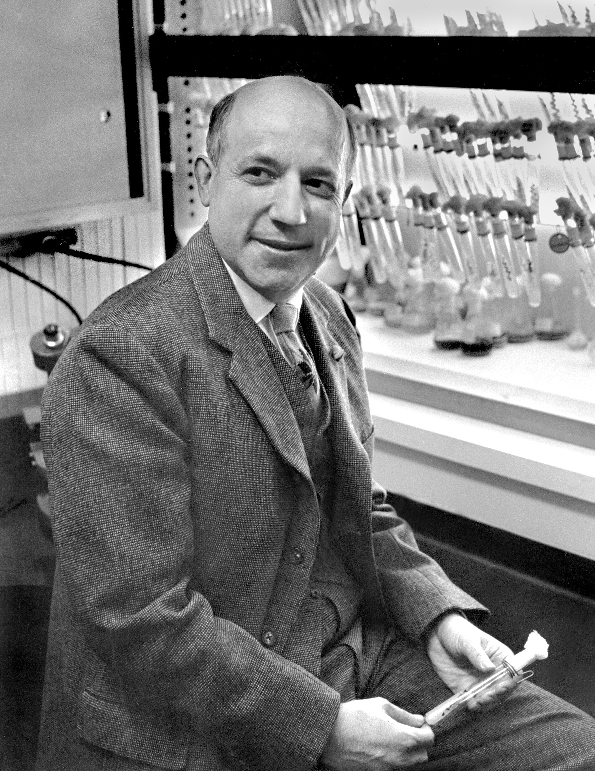 The scientist Melvin Calvin, who traced the chemical pathway that builds sugar from carbon dioxide.