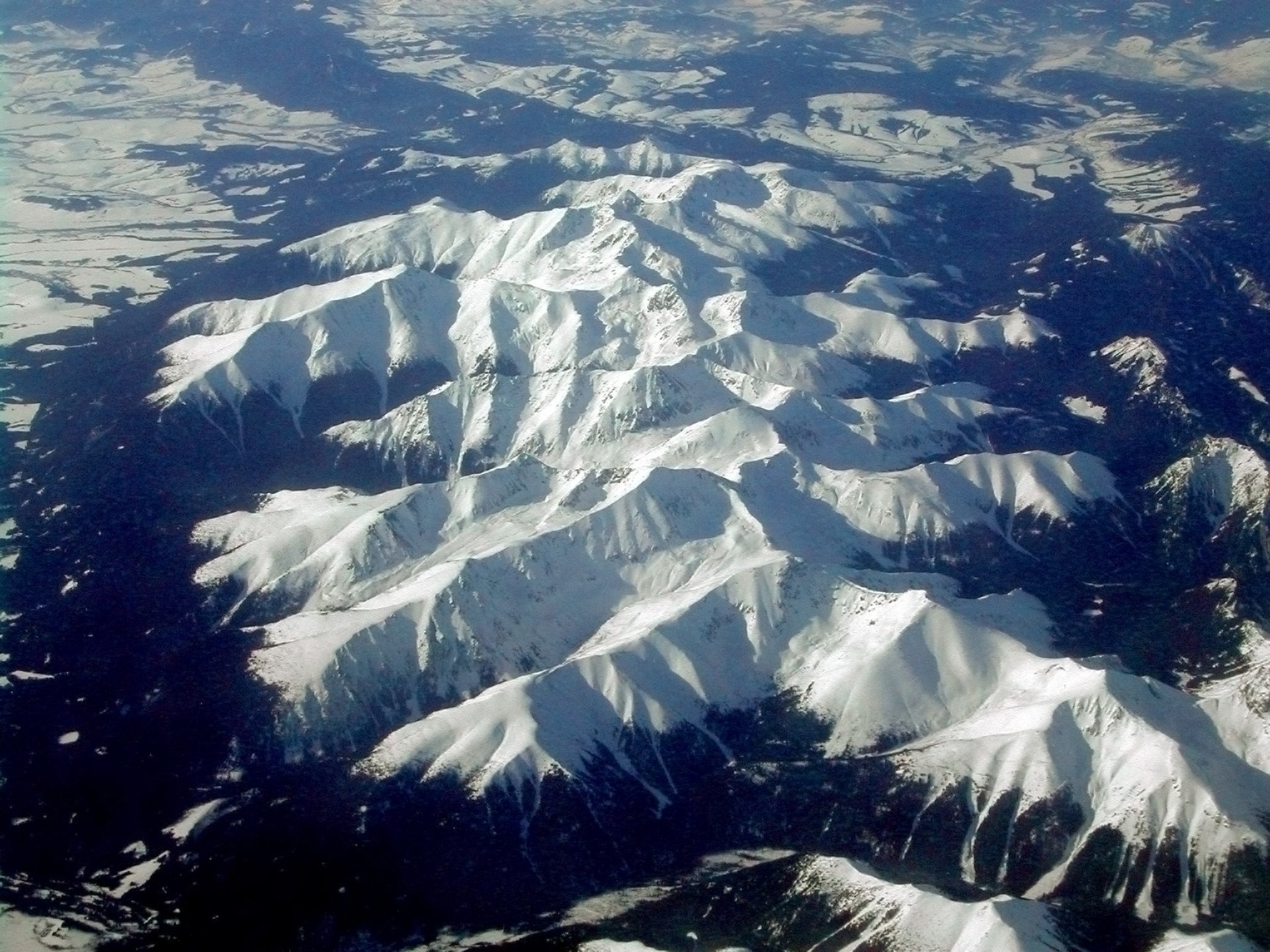The Tatra Mountains on Poland's southern border, the highest range of the Carpathians, in winter.