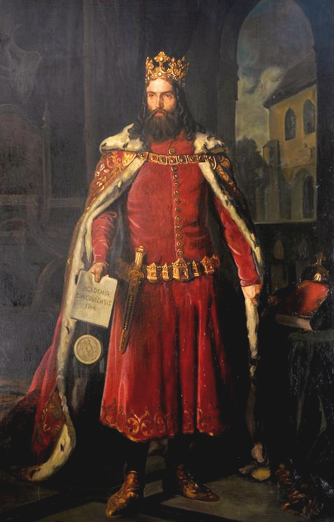 Casimir III the Great, the medieval king remembered for building up the kingdom's towns, laws, and defences.