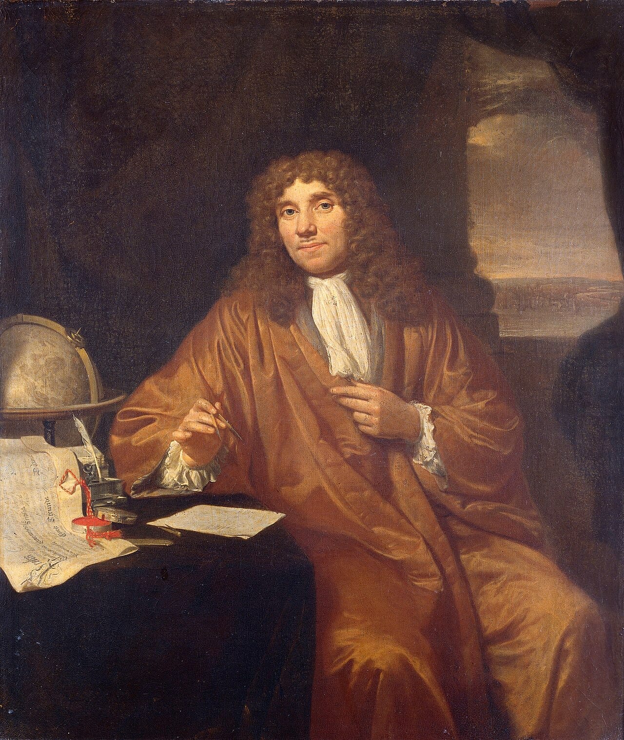 Antonie van Leeuwenhoek, whose microscopes revealed spermatozoa in the 1670s. Better lenses made the question of what is present at the beginning newly answerable, and newly contentious.