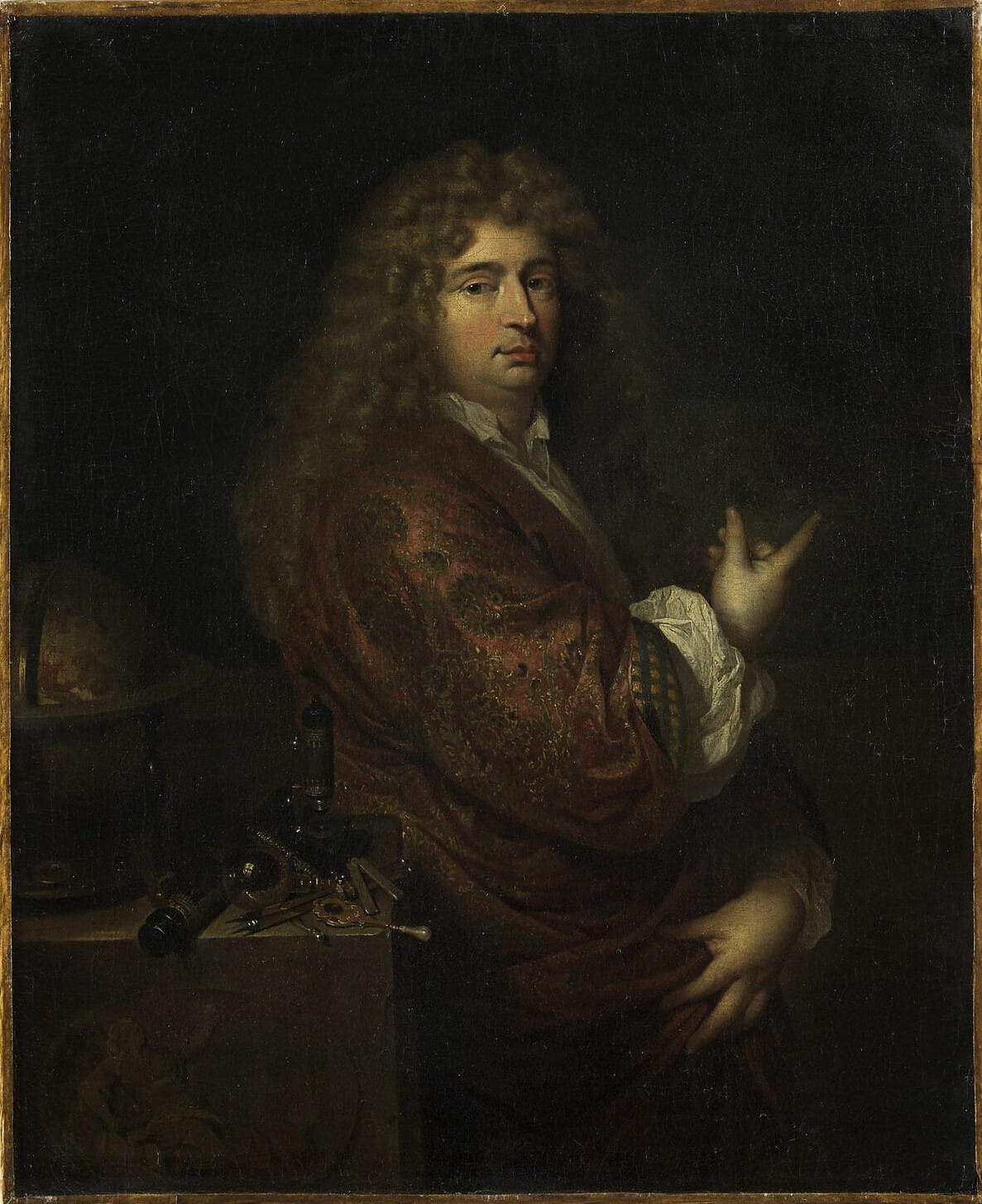 Nicolaas Hartsoeker, whose 1694 drawing of a curled figure inside a sperm head became the emblem of the spermist position.