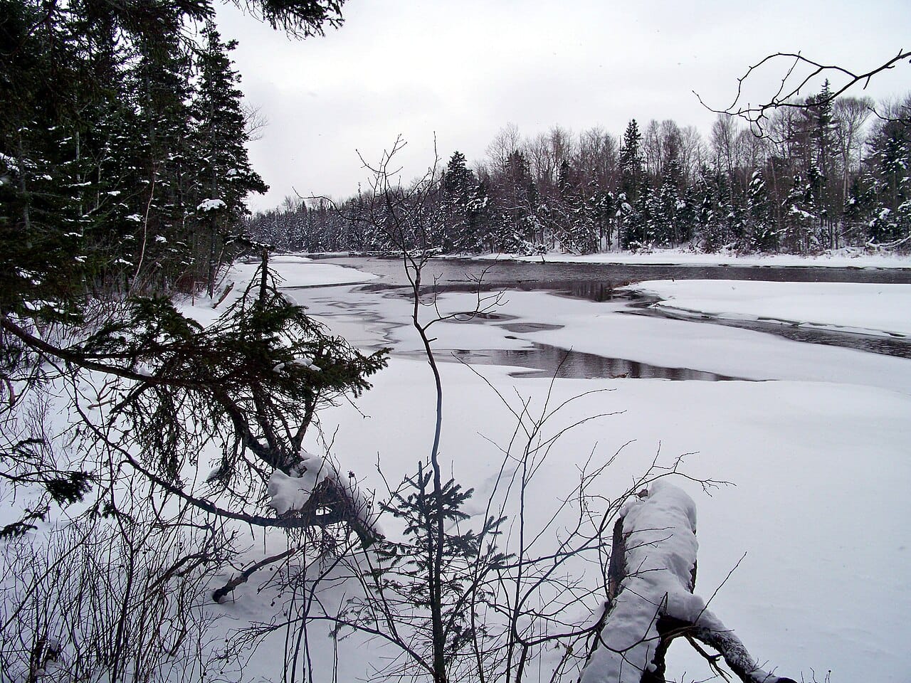 The Winter River on Prince Edward Island. The island is a gentle patchwork of farmland, woods, and quiet waterways rather than the rugged country of its Atlantic neighbours.