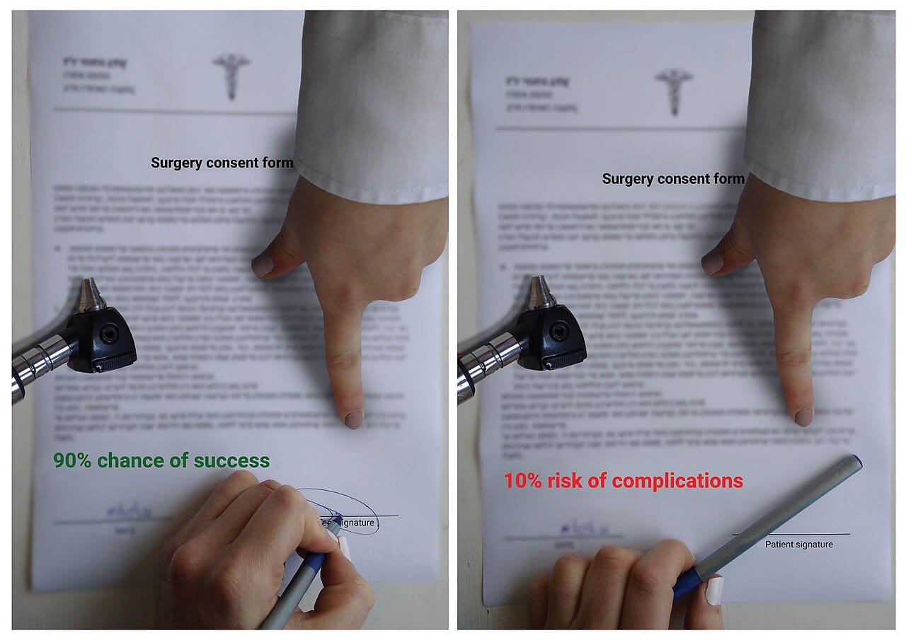 A framing illustration. Because outcomes are evaluated relative to a reference point, describing the same result as a gain or as a loss changes which option is preferred.