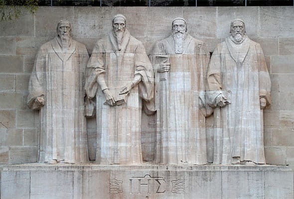 The Reformation Wall in Geneva. Whether the Reformation caused a distinctive economic disposition, or whether both followed from rising literacy, remains disputed a century after Weber wrote.