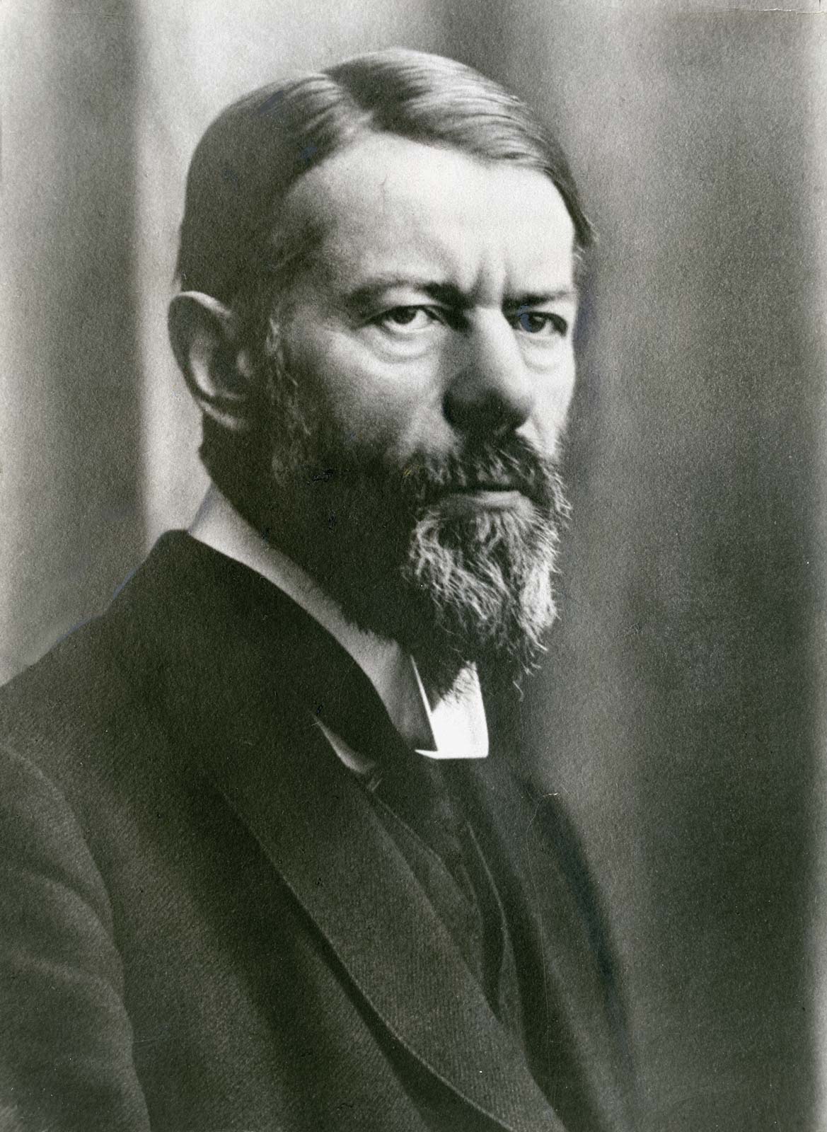 Max Weber, whose essays of 1905 argued that a religious disposition toward disciplined work and reinvestment contributed to the emergence of modern capitalism.