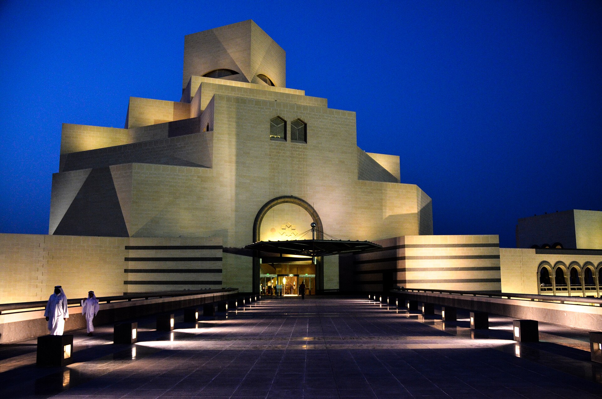 The Museum of Islamic Art in Doha, designed by the architect I. M. Pei and opened in 2008. Housing a renowned collection spanning the Islamic world, it is part of Qatar's drive to make its capital a centre of culture.