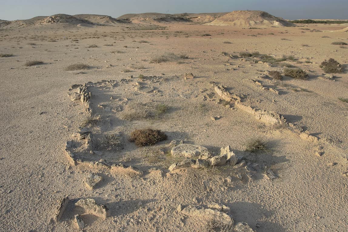 An archaeological site on Al Khor Island, where a workshop produced the precious purple dye known in antiquity. Finds like this show that Qatar's coast took part in the trade of the ancient Gulf.