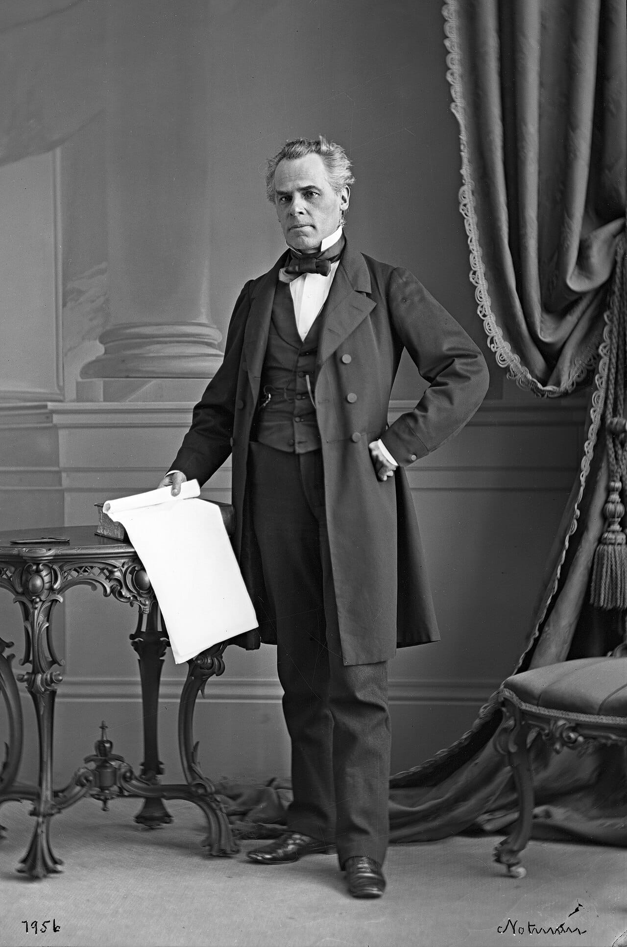 George-Etienne Cartier, a leading French Canadian statesman and a Father of Confederation. He helped bring Quebec into the new Dominion of Canada in 1867 while securing protections for its language and institutions.