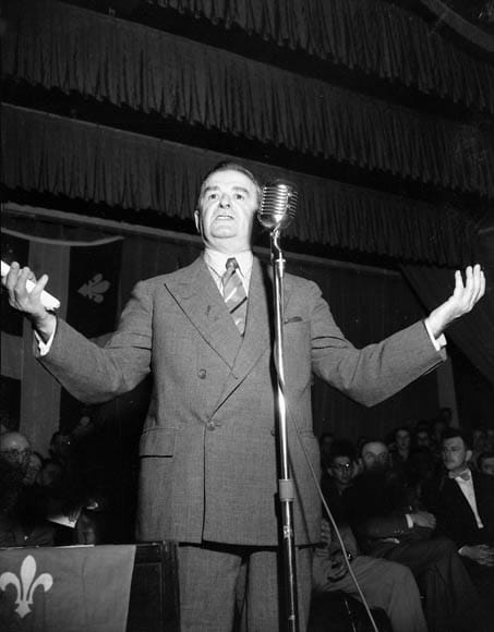 Maurice Duplessis, the conservative premier who dominated Quebec for much of the 1930s to 1950s. His long, clerical, and authoritarian rule is remembered as the Great Darkness that preceded the Quiet Revolution.