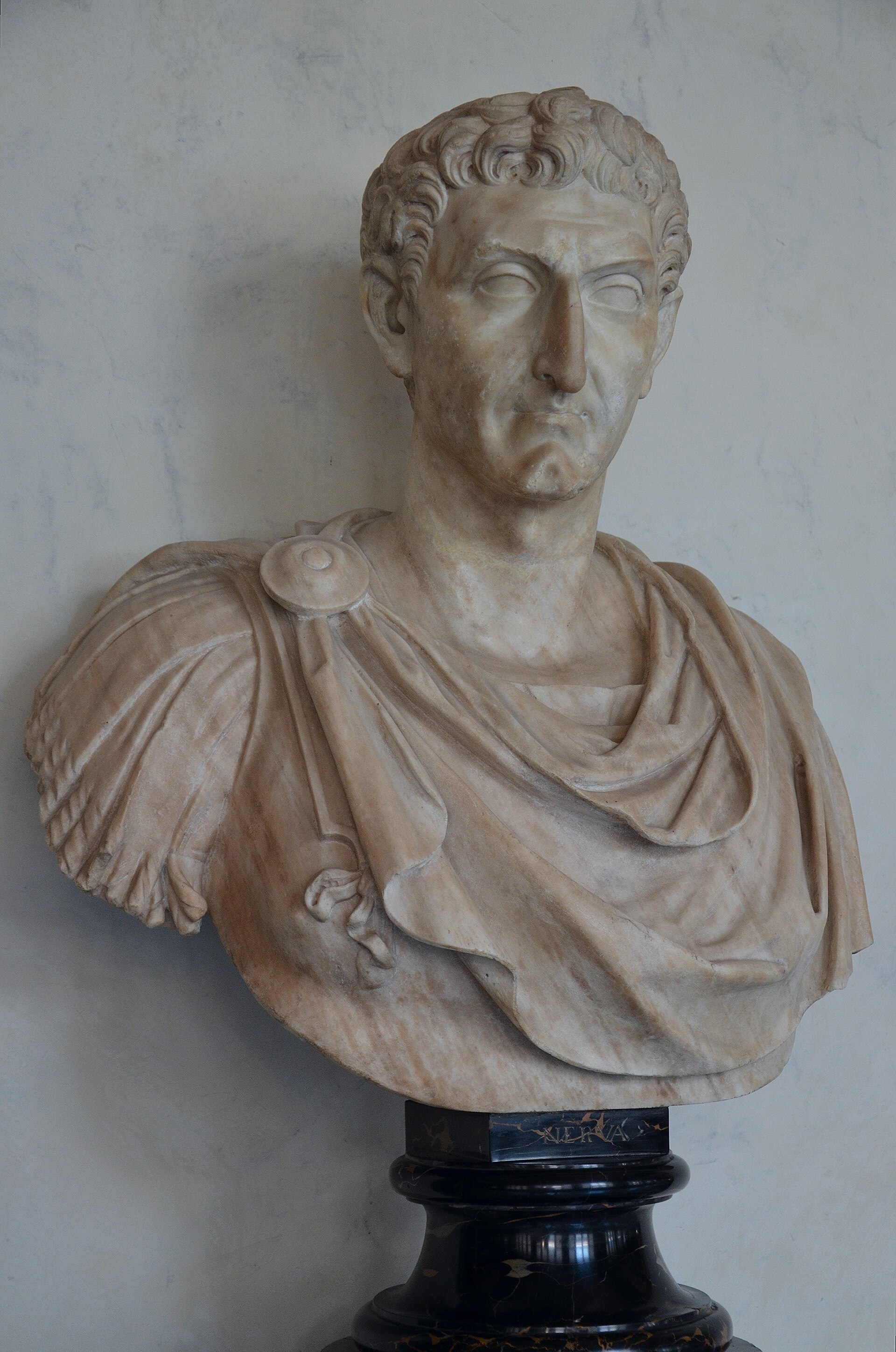 A bust of the emperor Nerva, one of Rome's "Five Good Emperors."