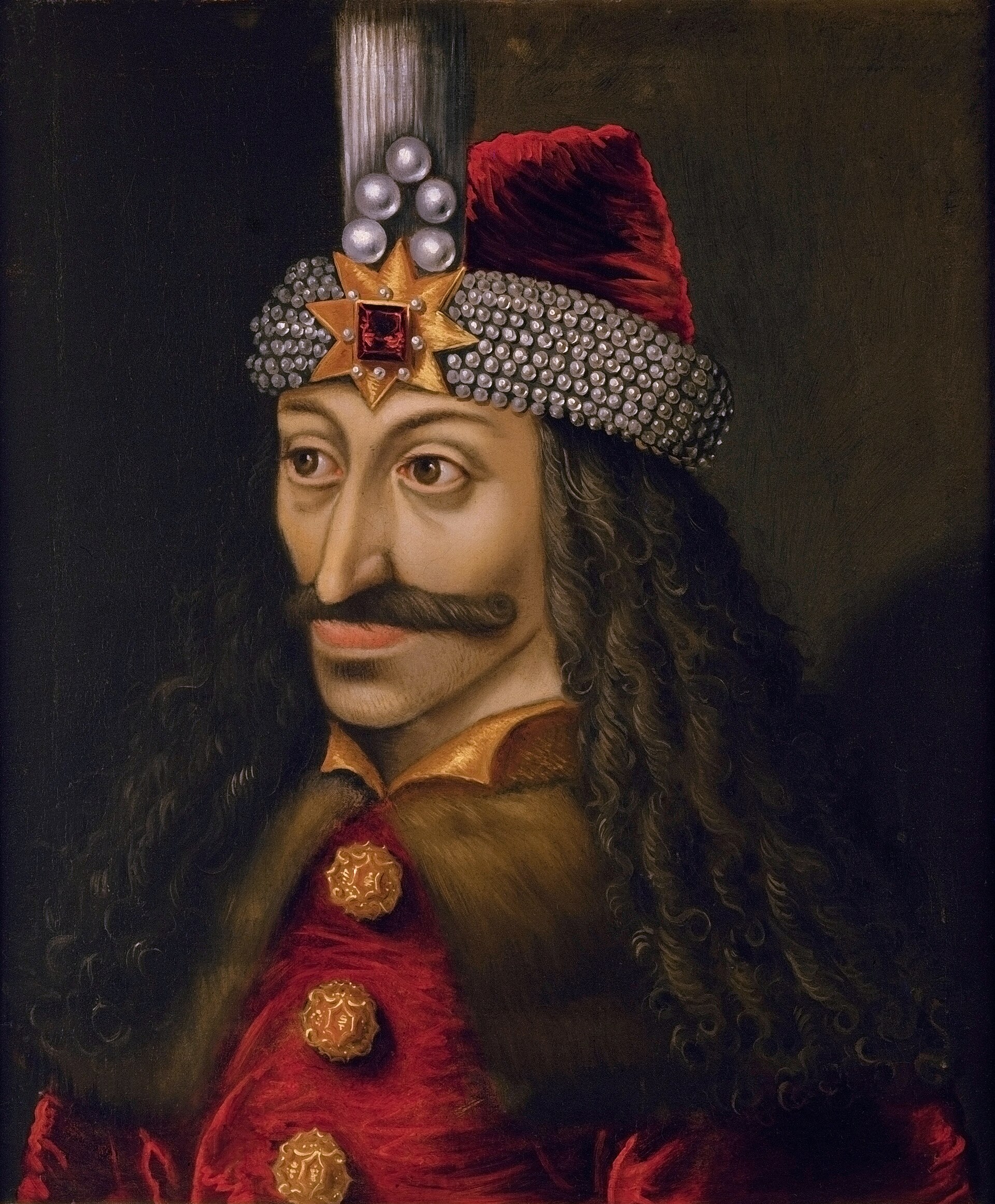 Vlad the Impaler, the fifteenth-century Wallachian ruler whose fearsome reputation inspired the legend of Dracula. Credit: AnonymousUnknown author (Public domain).