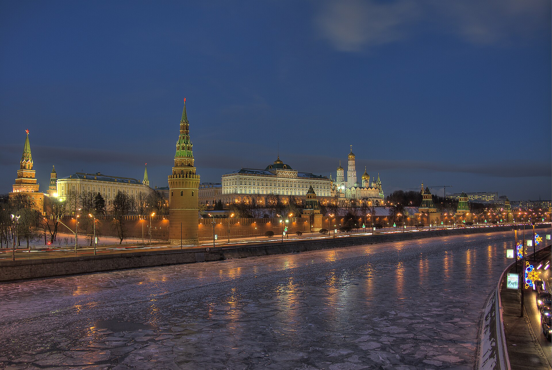 The Moscow Kremlin, the fortified heart of the Russian capital. The medieval citadel has been the seat of Russian power, from the tsars to today, for more than five centuries.
