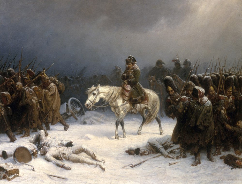 Napoleon's catastrophic retreat from Moscow in 1812, a turning point against his empire. Credit: Adolph Northen (Public domain).