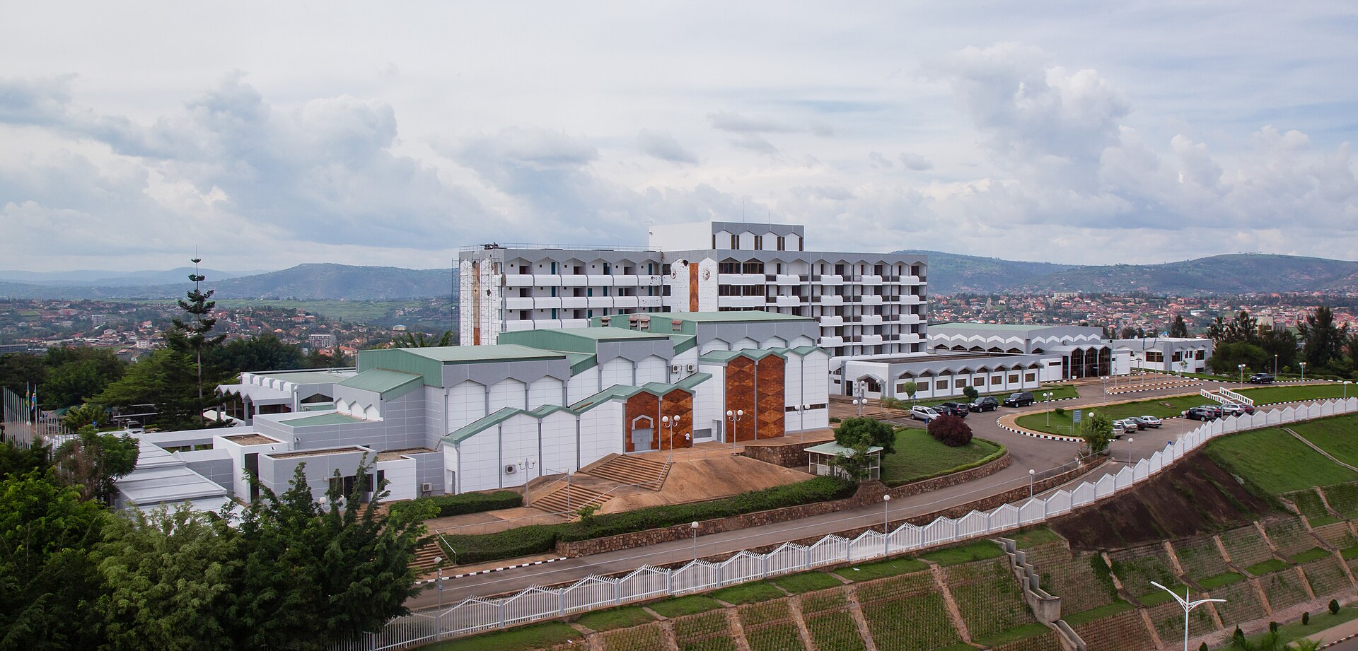 The Chamber of Deputies in Kigali. Rwanda's institutions are modern and orderly, but political life is tightly controlled by the ruling Rwandan Patriotic Front, and elections return the leadership with near-unanimous majorities.