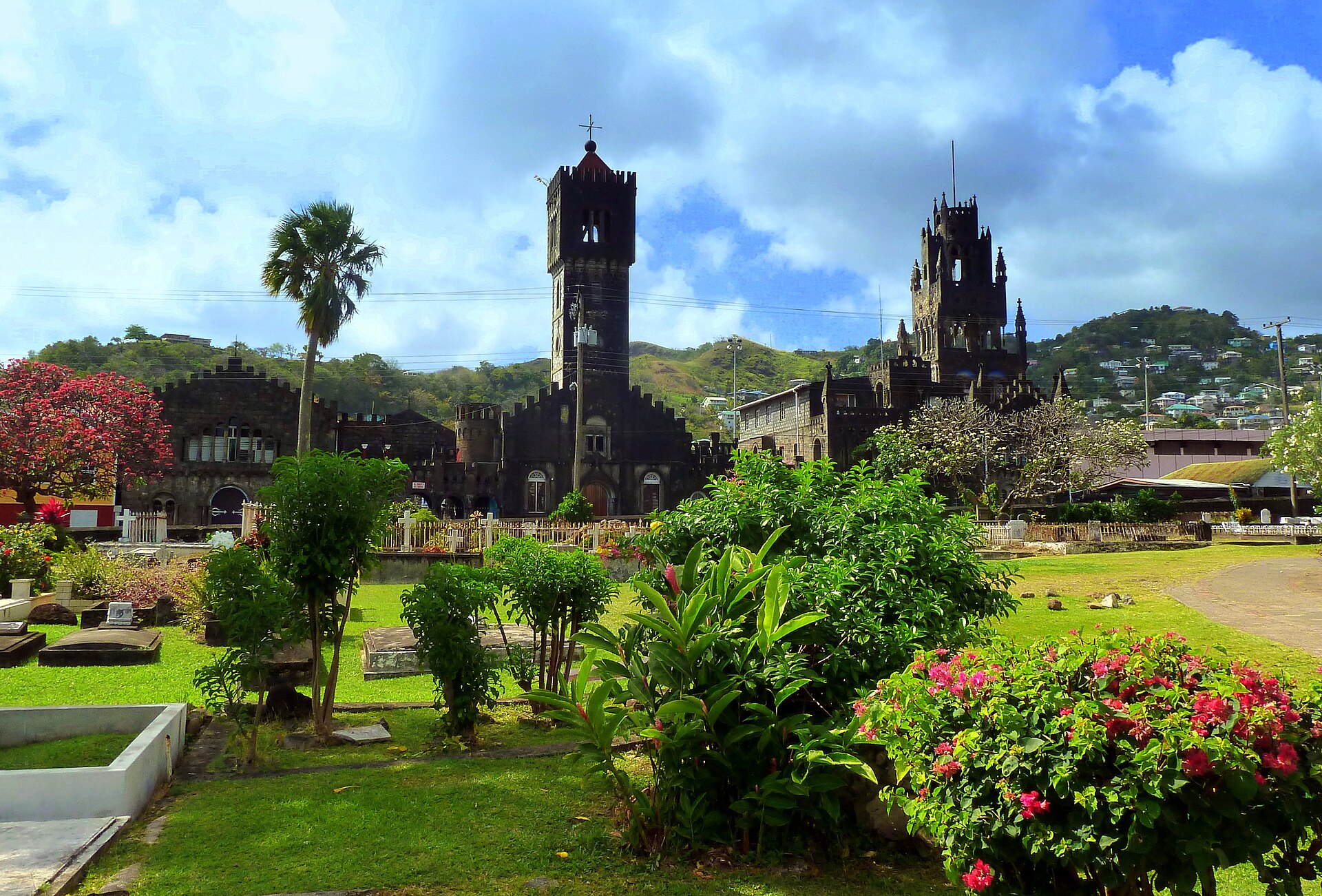 The Roman Catholic cathedral in Kingstown, the capital, reflecting the Christian heritage of the islands. Credit: giggel (CC BY 3.0).