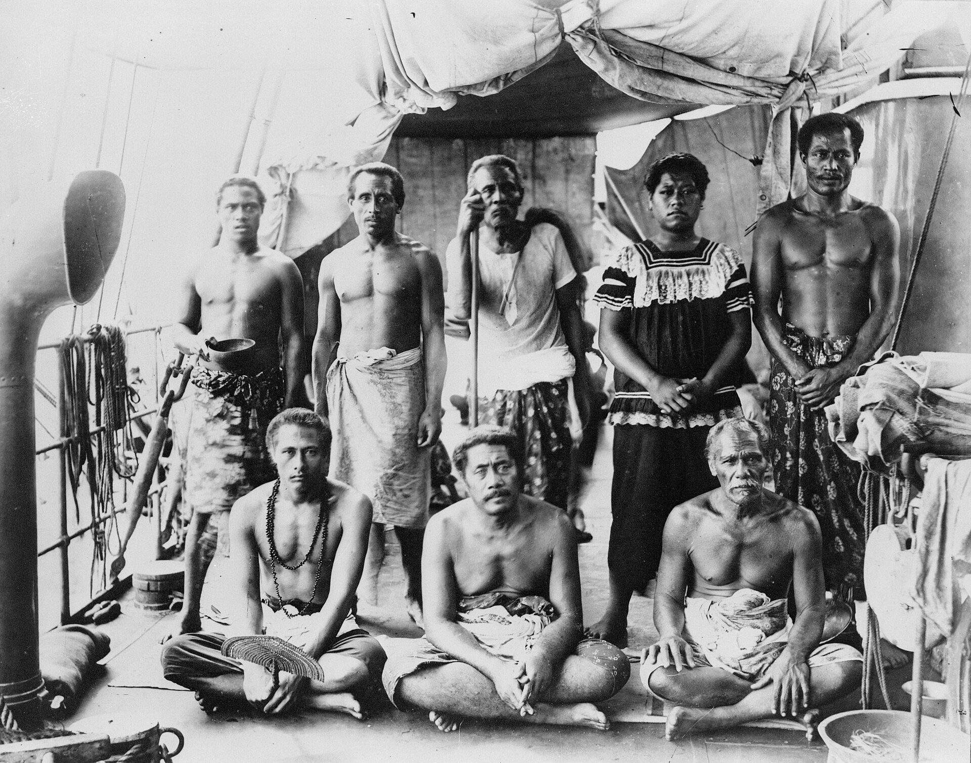 Lauaki Namulau'ulu Mamoe, an early leader of Samoan resistance to colonial rule. His stand foreshadowed the later Mau movement, whose peaceful campaign under the slogan Samoa for the Samoans led the country to independence.