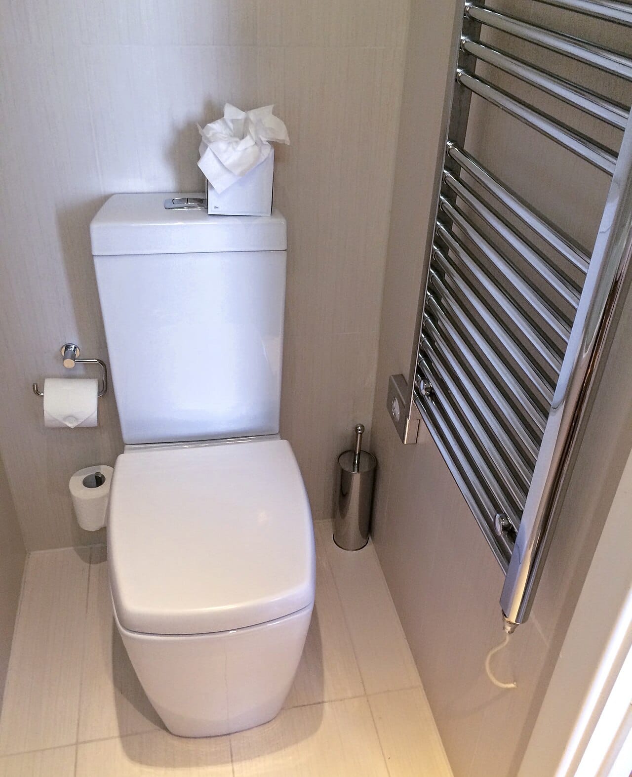 A flush toilet. The water seal in the trap is what stops sewer gas entering a building, and it is the component most often taken for granted.