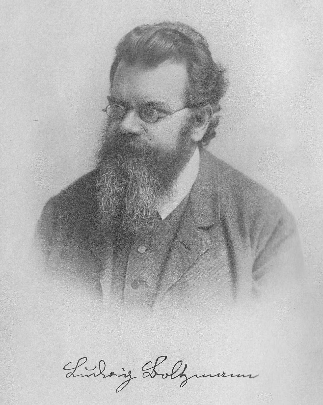 Ludwig Boltzmann. His formula relating entropy to the number of microscopic arrangements is carved on his gravestone in Vienna.