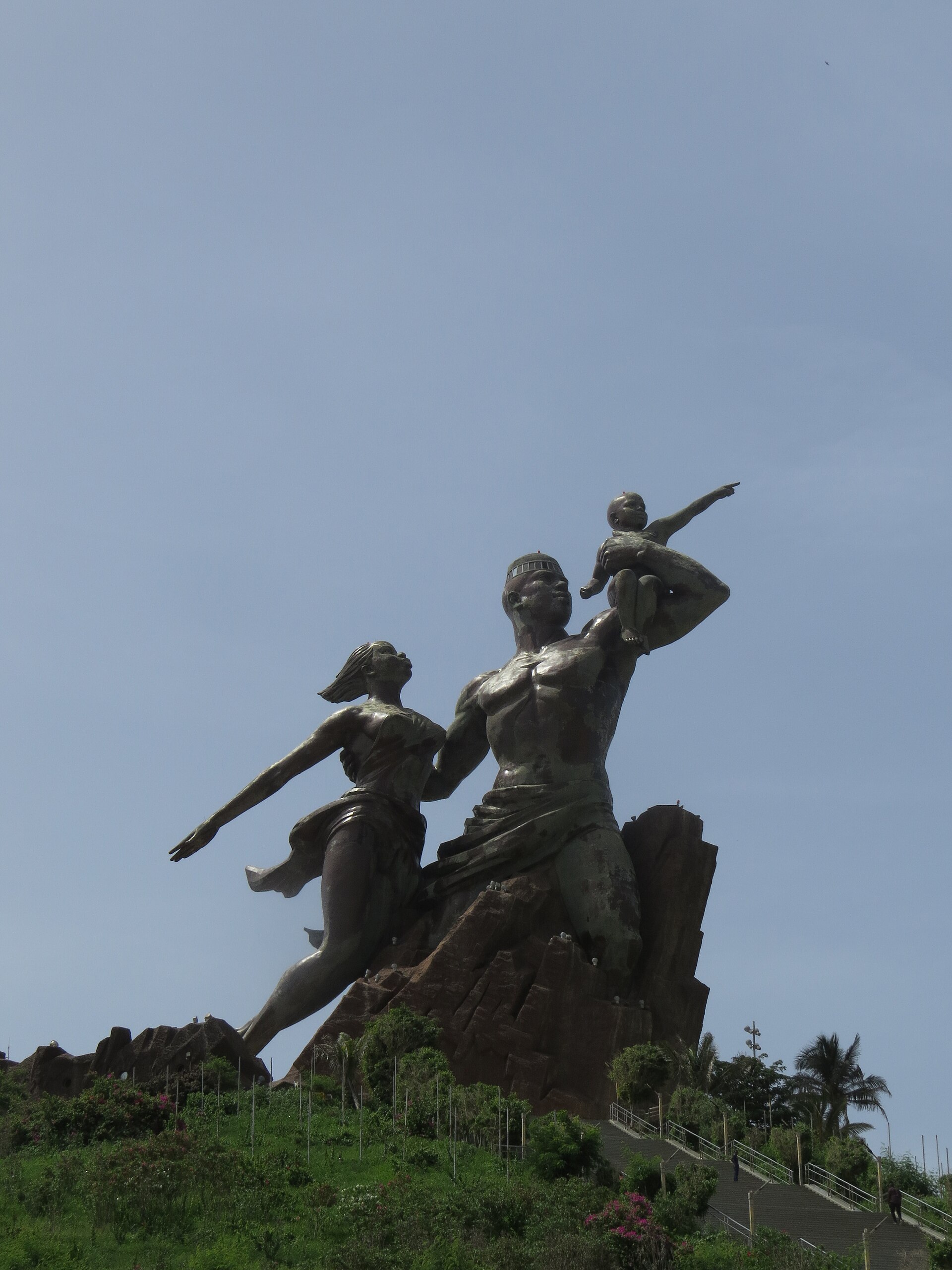 The African Renaissance Monument in Dakar, a towering modern statue overlooking the Atlantic. Credit: Gromane (CC0).