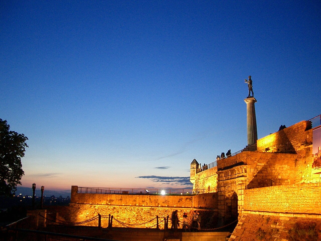The Victor monument at the Kalemegdan fortress in Belgrade, overlooking the confluence of the Sava and the Danube. The ancient fortress guards one of the oldest cities in Europe, at a strategic crossing point fought over since antiquity.