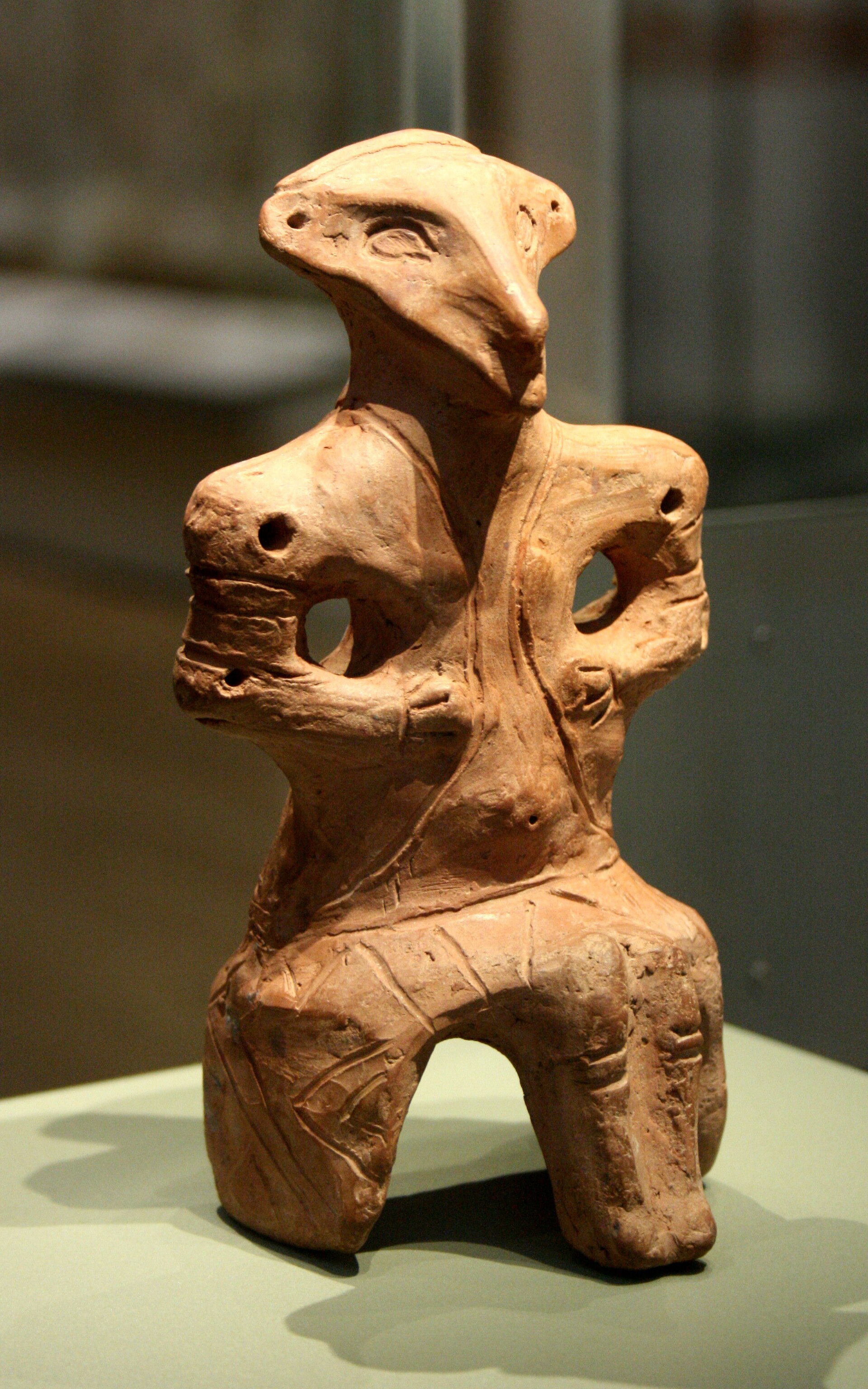 A figurine of the prehistoric Vinca culture, one of the earliest known in Europe, from the land of modern Serbia. Credit: Unknown (CC BY-SA 3.0).