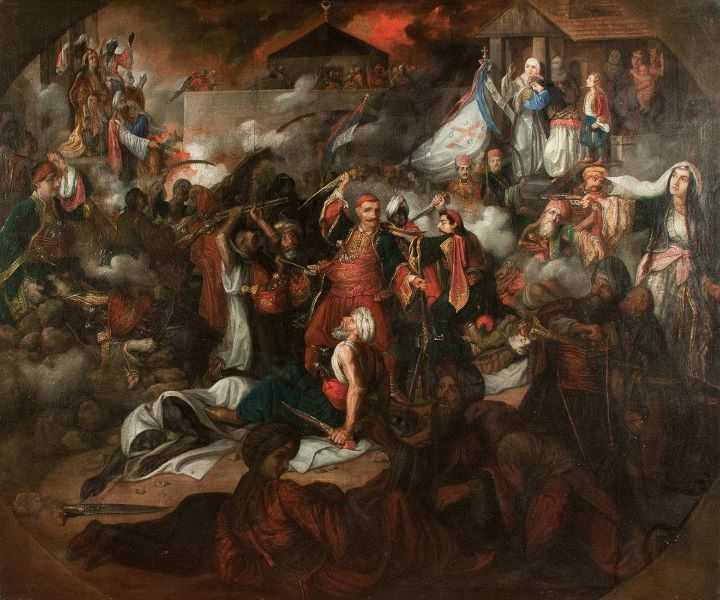 A depiction of the Serbian Revolution, the early nineteenth-century uprising that restored Serbian self-rule. Credit: (Life time: 1811-1882) (Public domain).