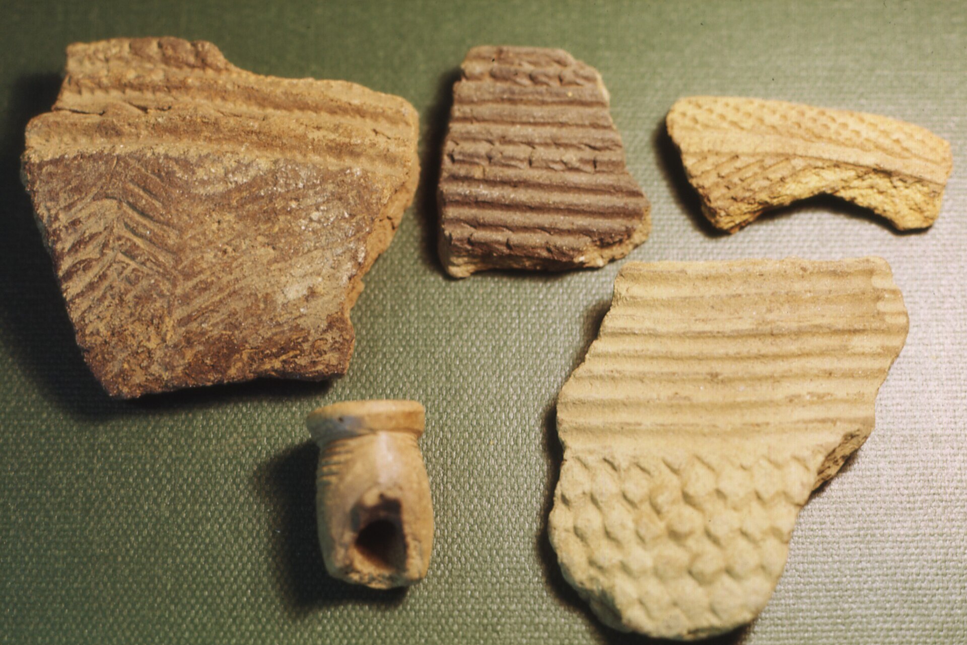 Fragments of prehistoric pottery from the Kamabai Rock Shelter. The region has been inhabited for thousands of years, long before the Portuguese named its mountainous coast the Lion Mountains, Serra Leoa.